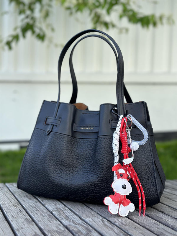 Bag Charm, Red Schnauzer