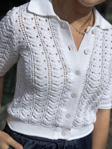 Rhoda PW Cardigan, White