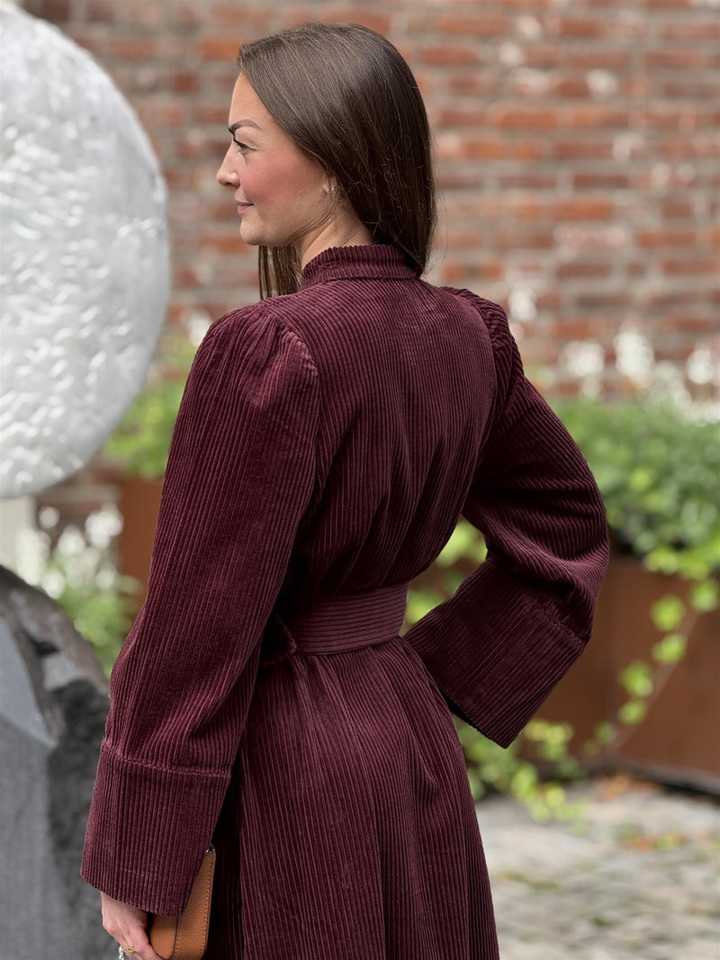 Corduroy Belt Dress