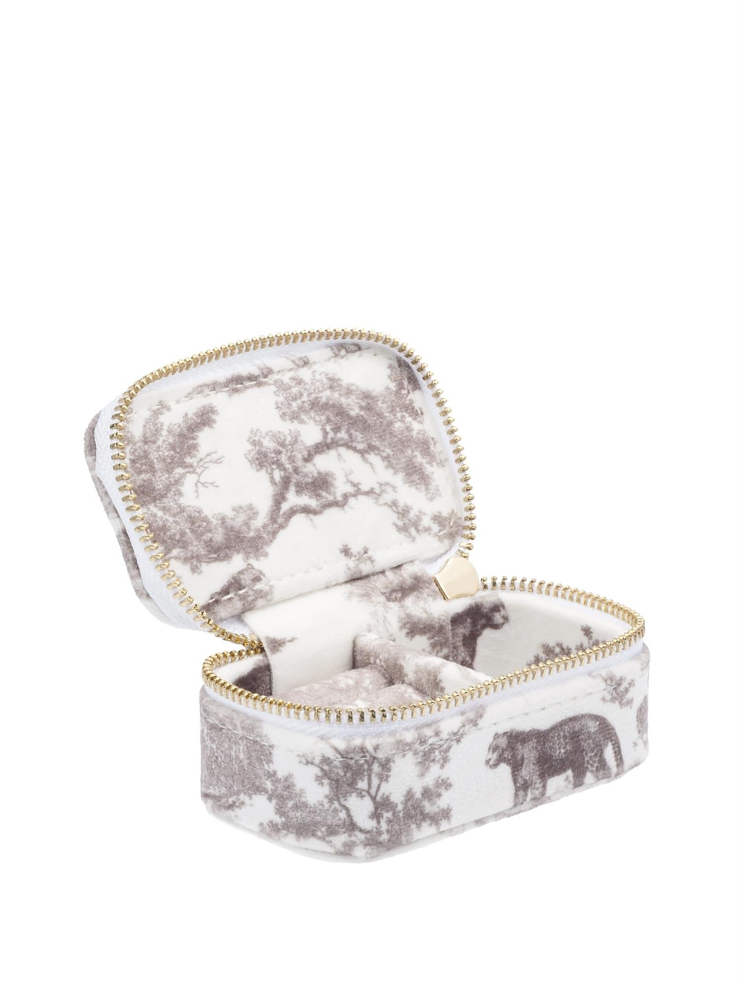 Velvet Jewellery Box Micro, Taupe Savannah