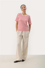 Ratani PW T-shirt, Red and white