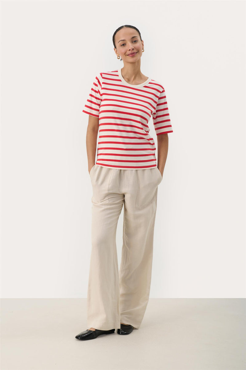 Ratani PW T-shirt, Red and white