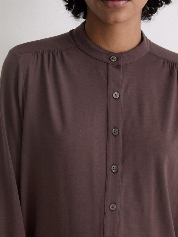 Jersey blouse, Black Cherry