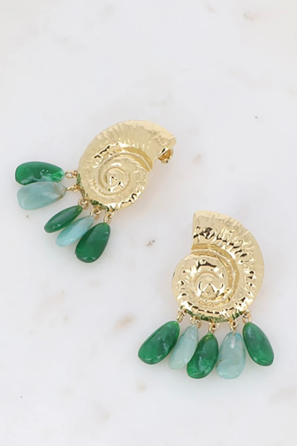 Pendant curls, Green