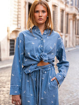 Ava Shirt, Denim Fiore