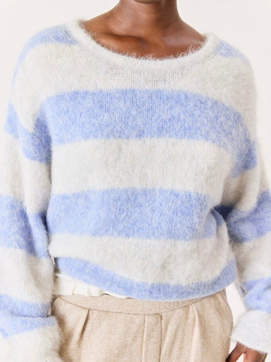 Niby Pullover, Blue/white