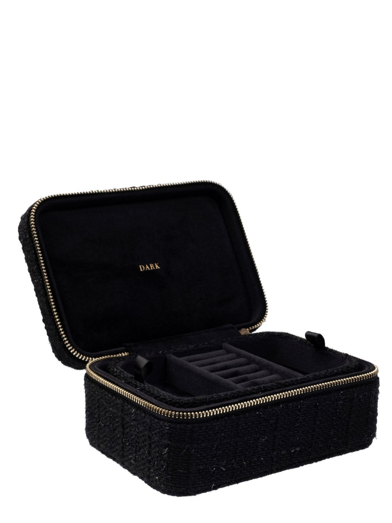 Tweed Jewellery Box, Black