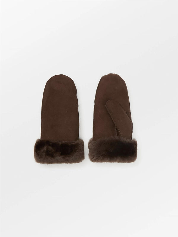 Doa Shearling Mitten, Brown