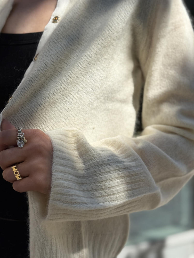 DUNA Cardigan, Off white