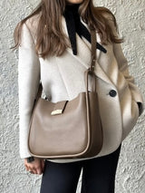 Liane, medium crossbody, Taupe