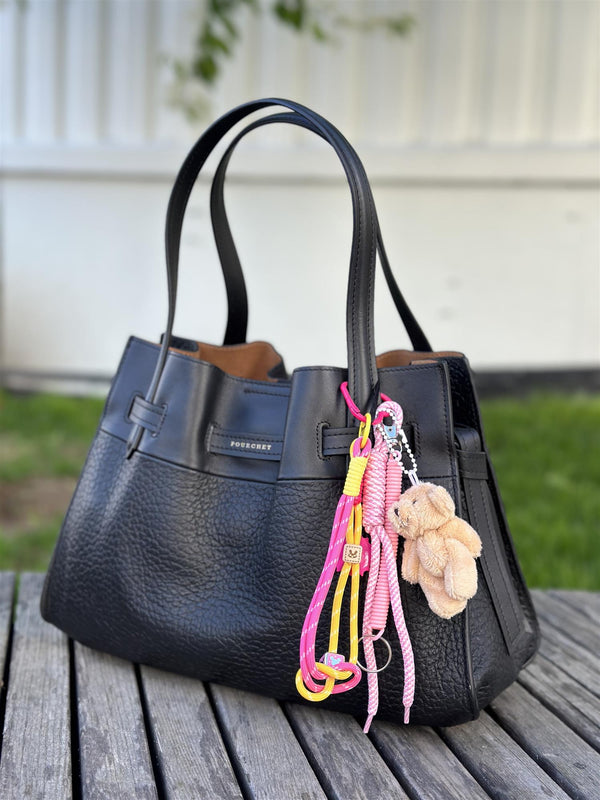 Bag Charm, Pink Teddy