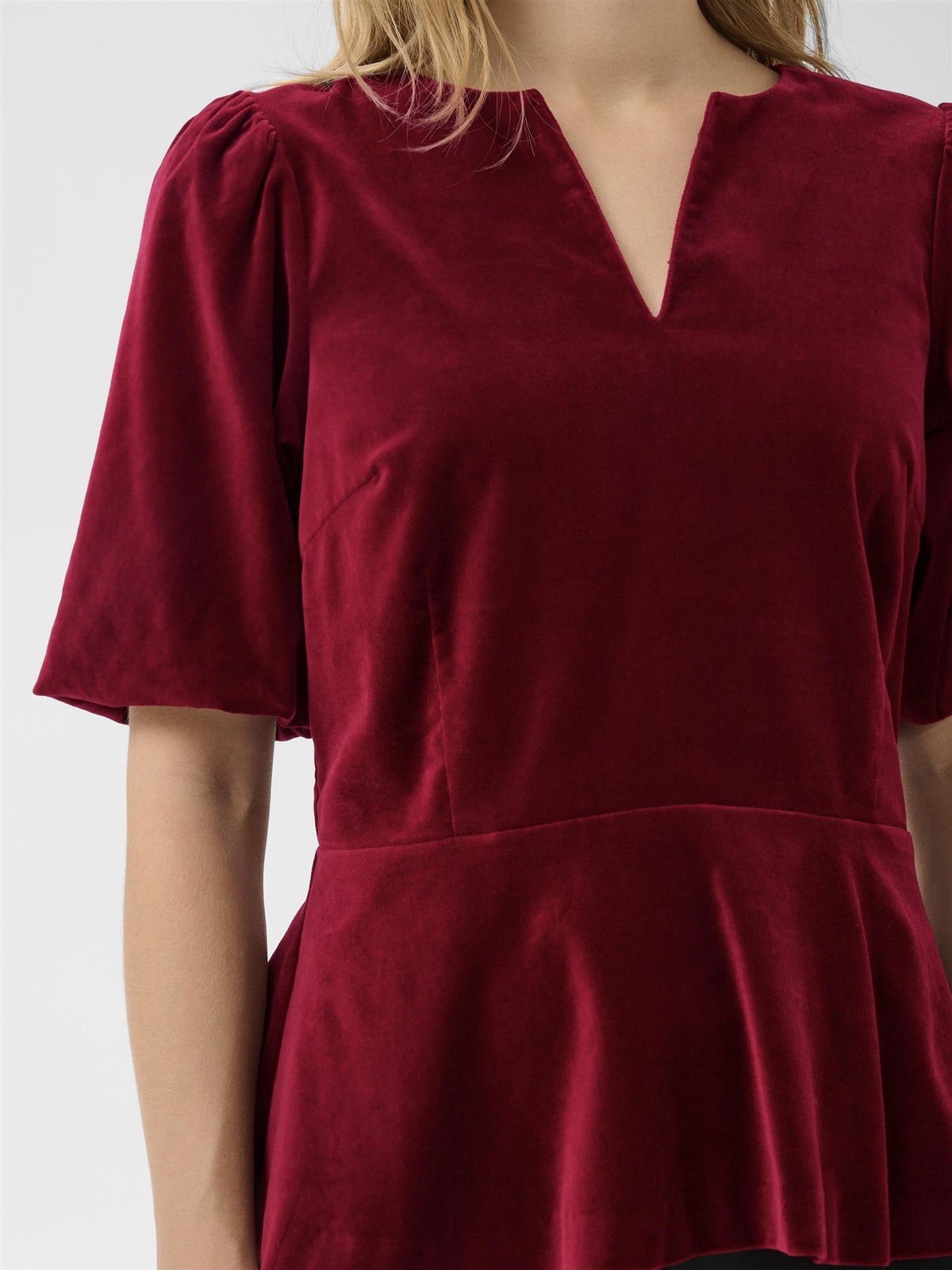 Daveena PW Blouse, Red