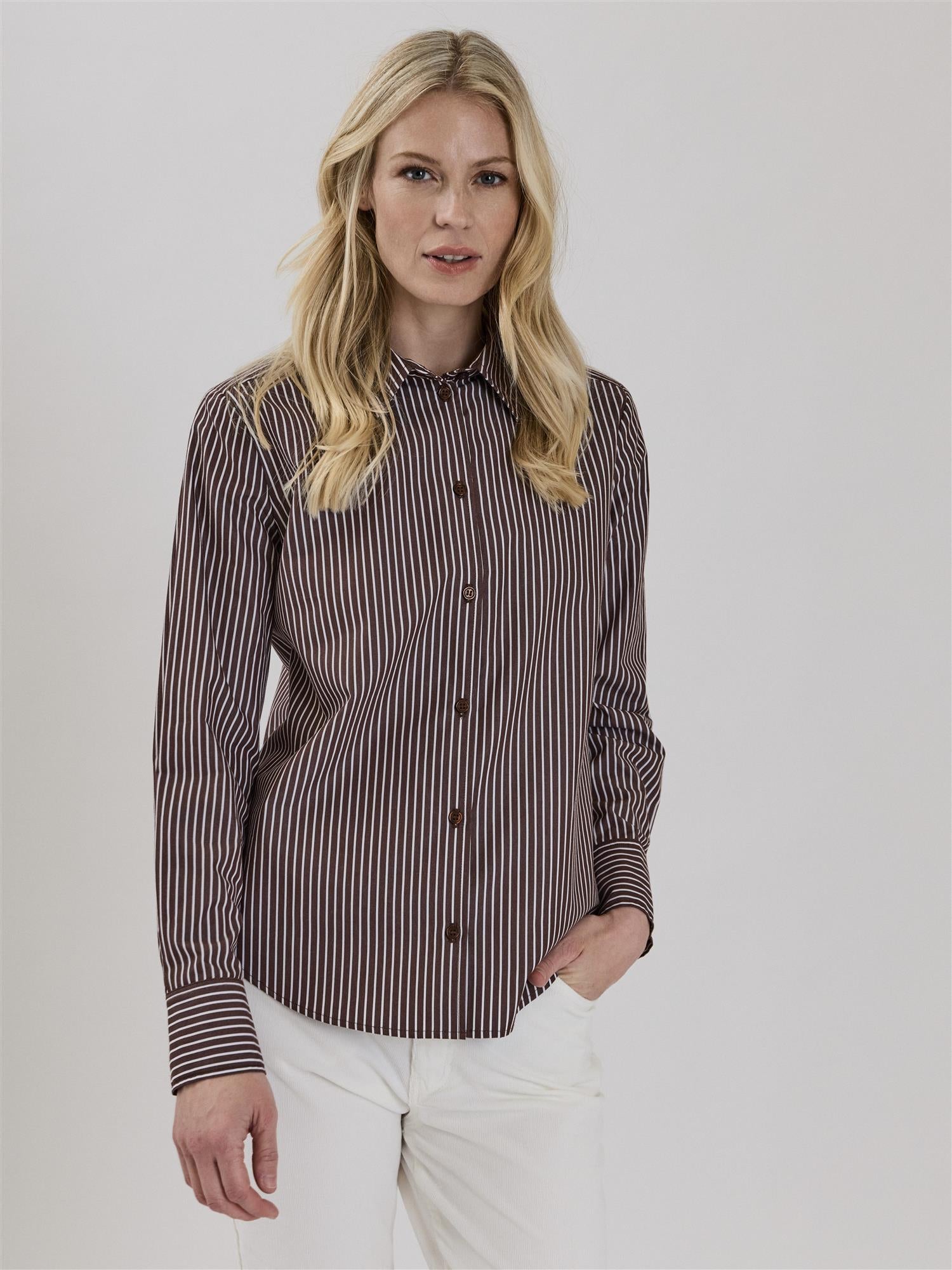 Rinnah Shirt, Chocolate