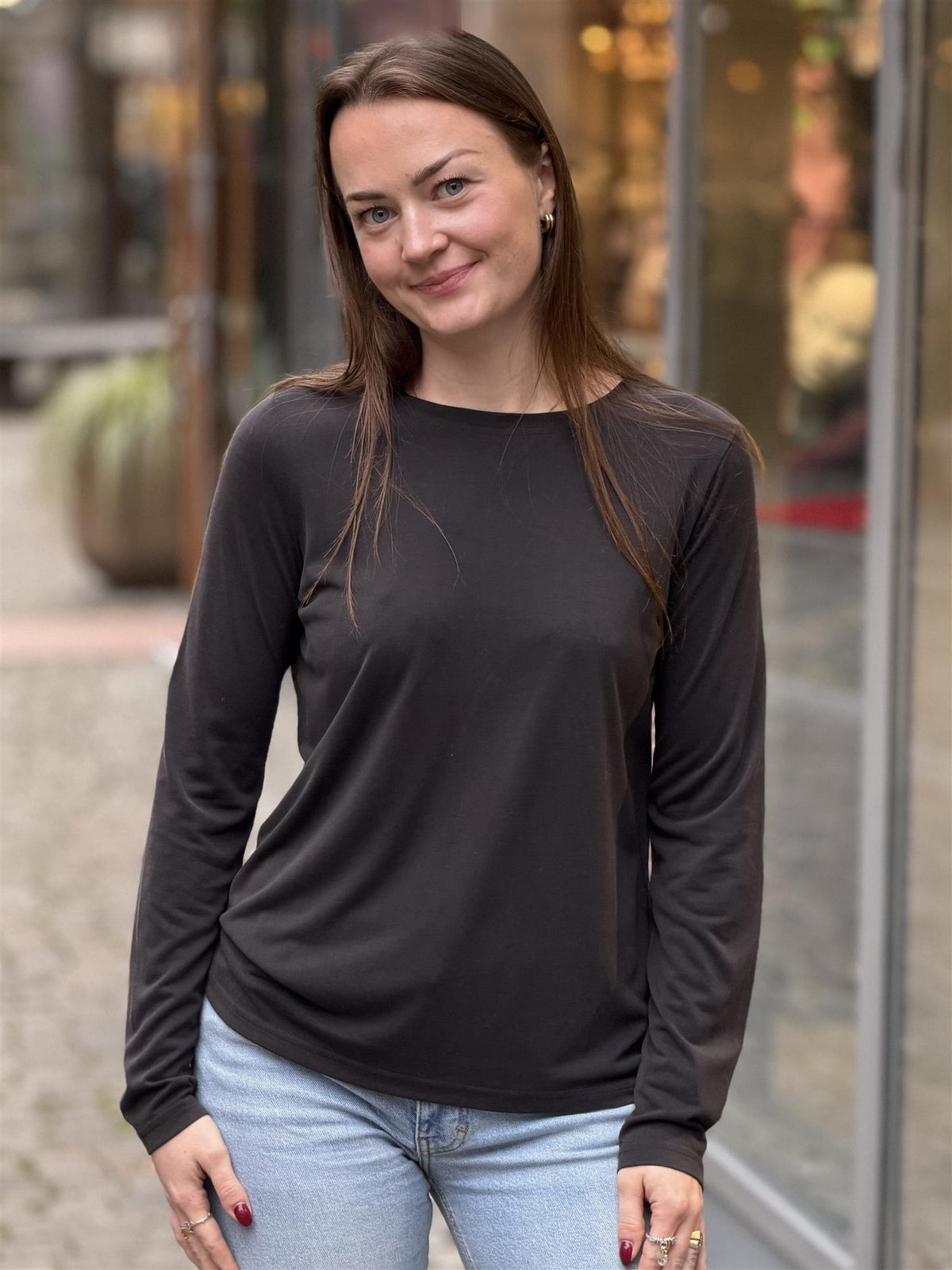 Aila  T-shirt Longsleeve, Black