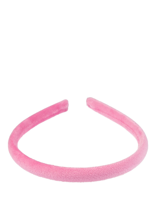 Velvet Hair Band Thin, Bubblegum Pink