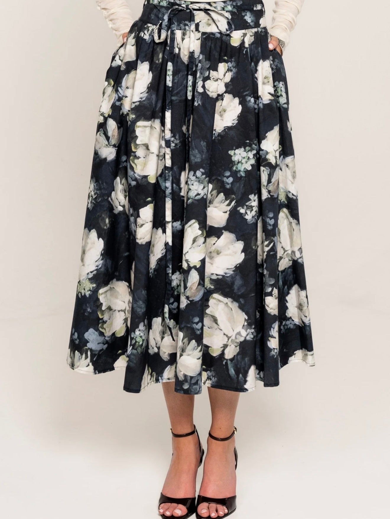 Astrid Skirt, Blue Garden