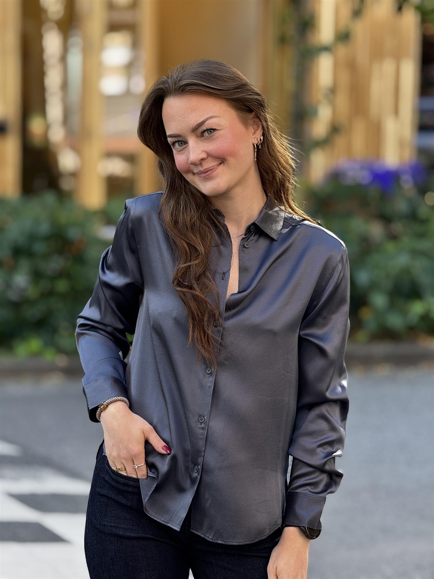 Alba shirt, Navy