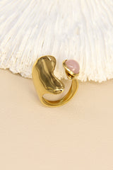 Ring, Natural rose stone