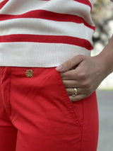 Thareza - Trousers, Sweet Red