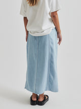 Irvin Denim Skirt, Light Blue Denim