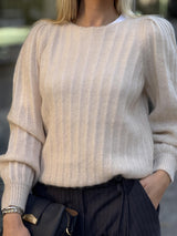 Wavy Sweater, Winter White