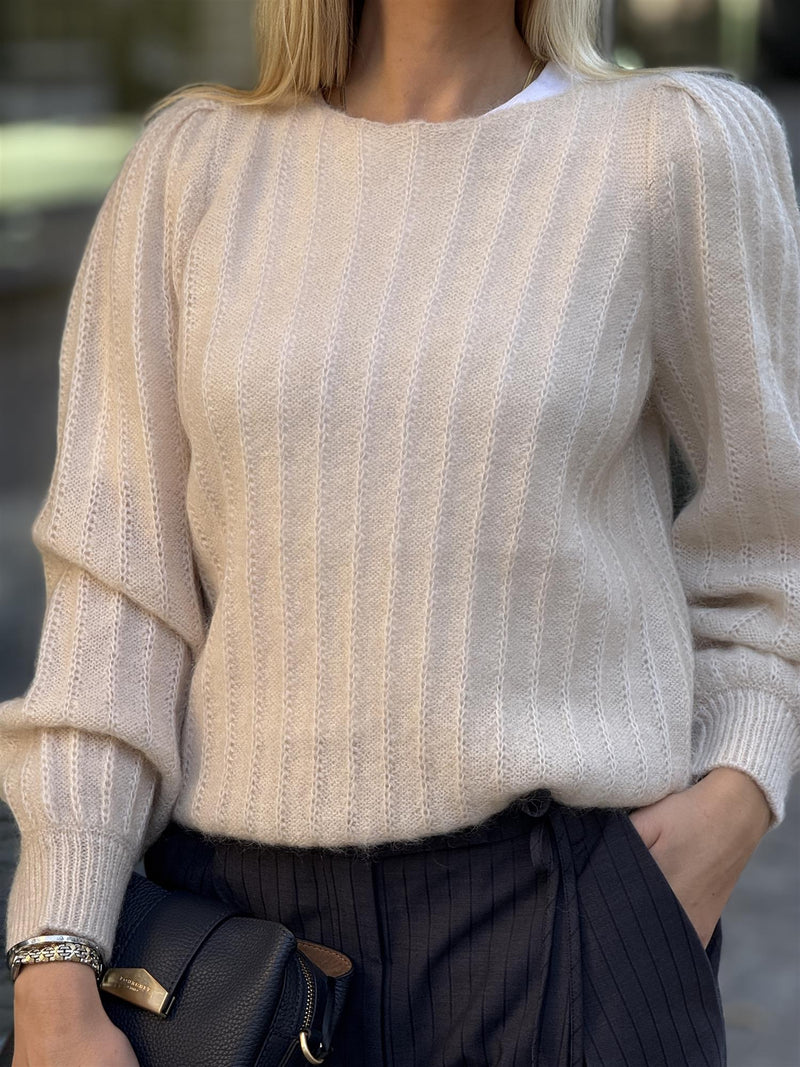 Wavy Sweater, Winter White