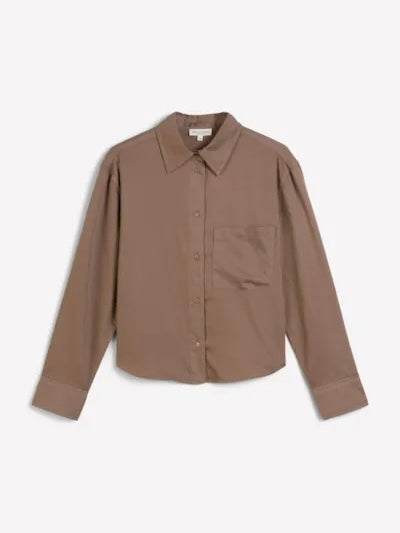Blouse, boxy shape, kent collar, chest pocket