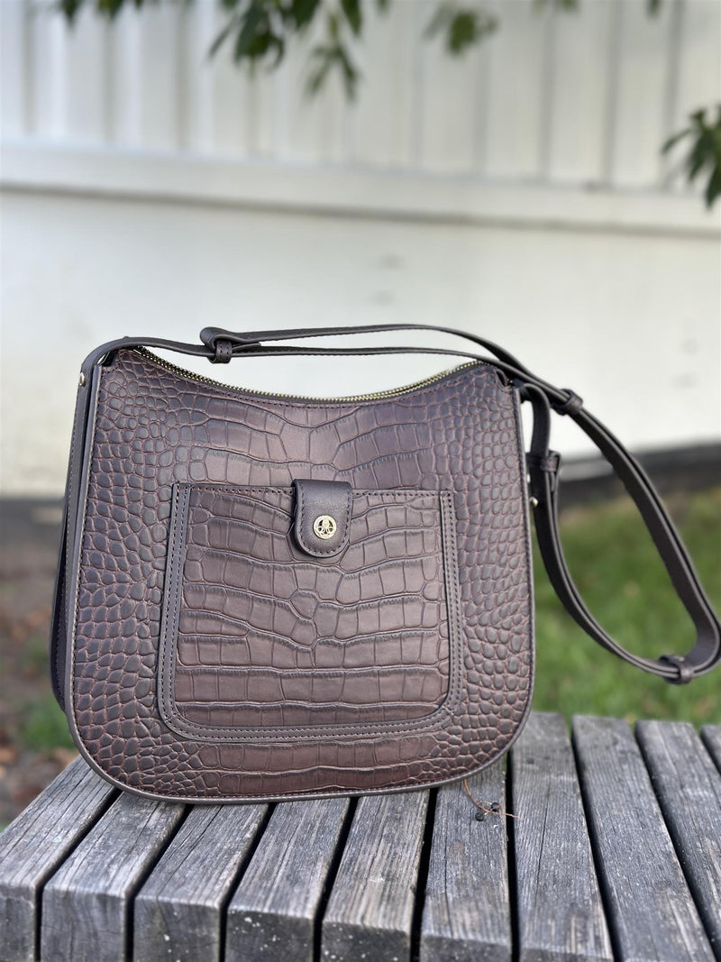 Bridesoft shoulderbag, Crocco Marron