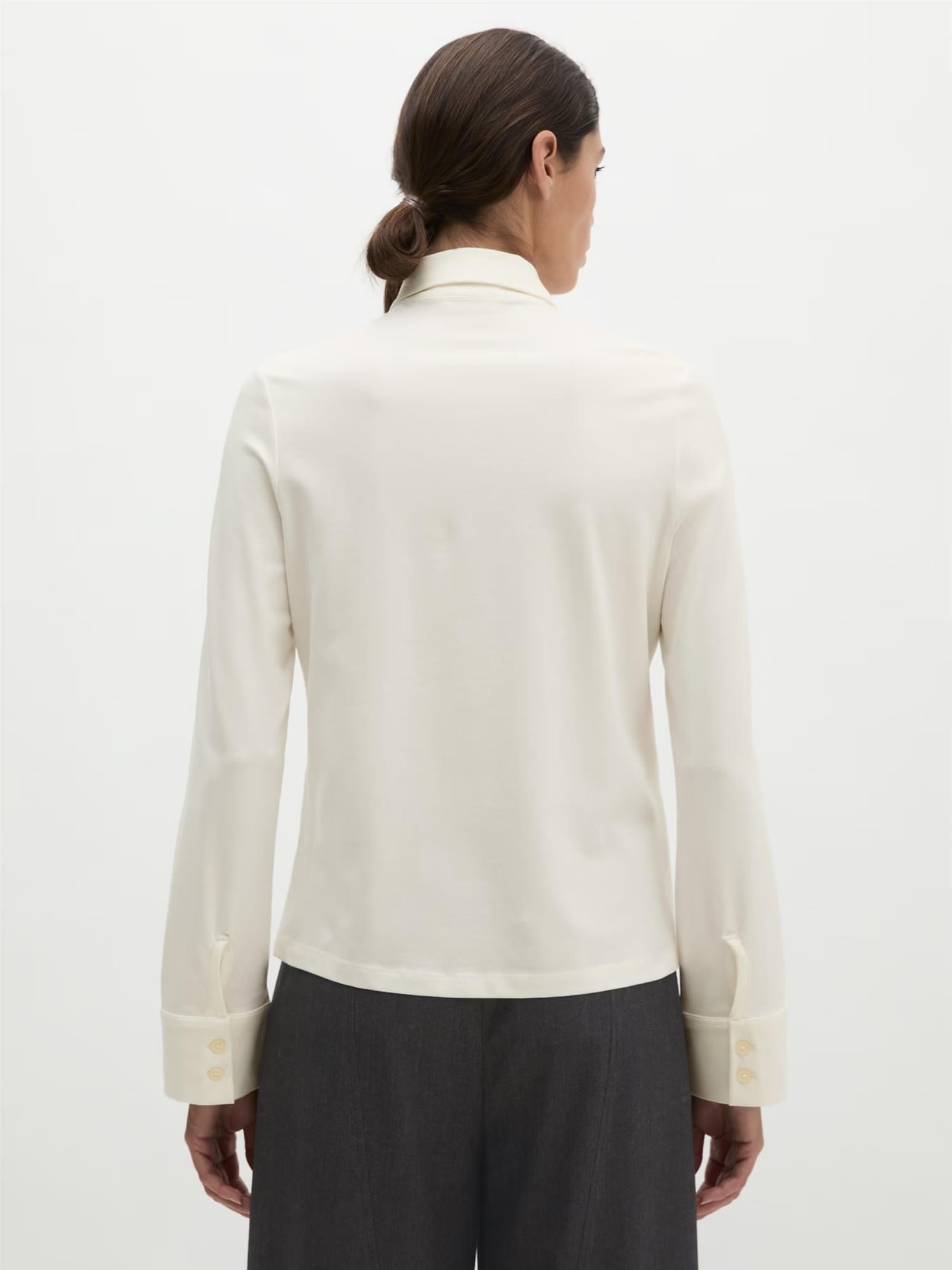Jersey T-Shirt, longsleeve, White