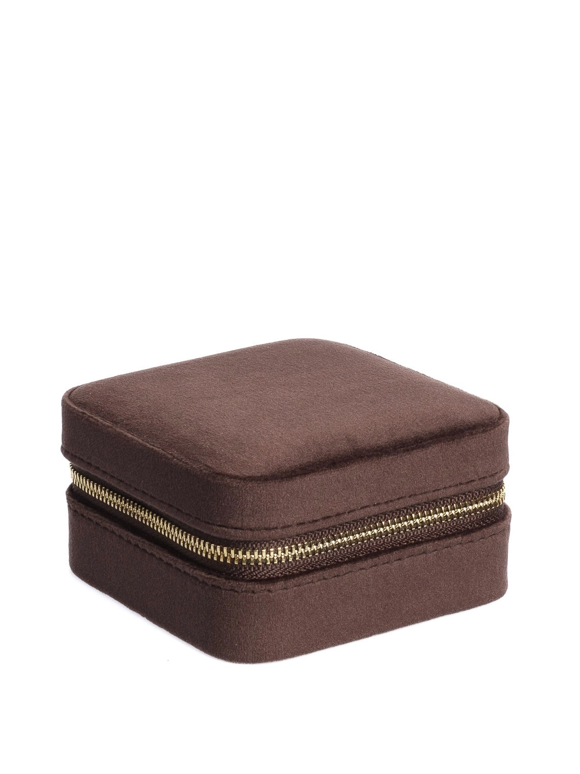 Velvet Jewellery Box Mini, Brown