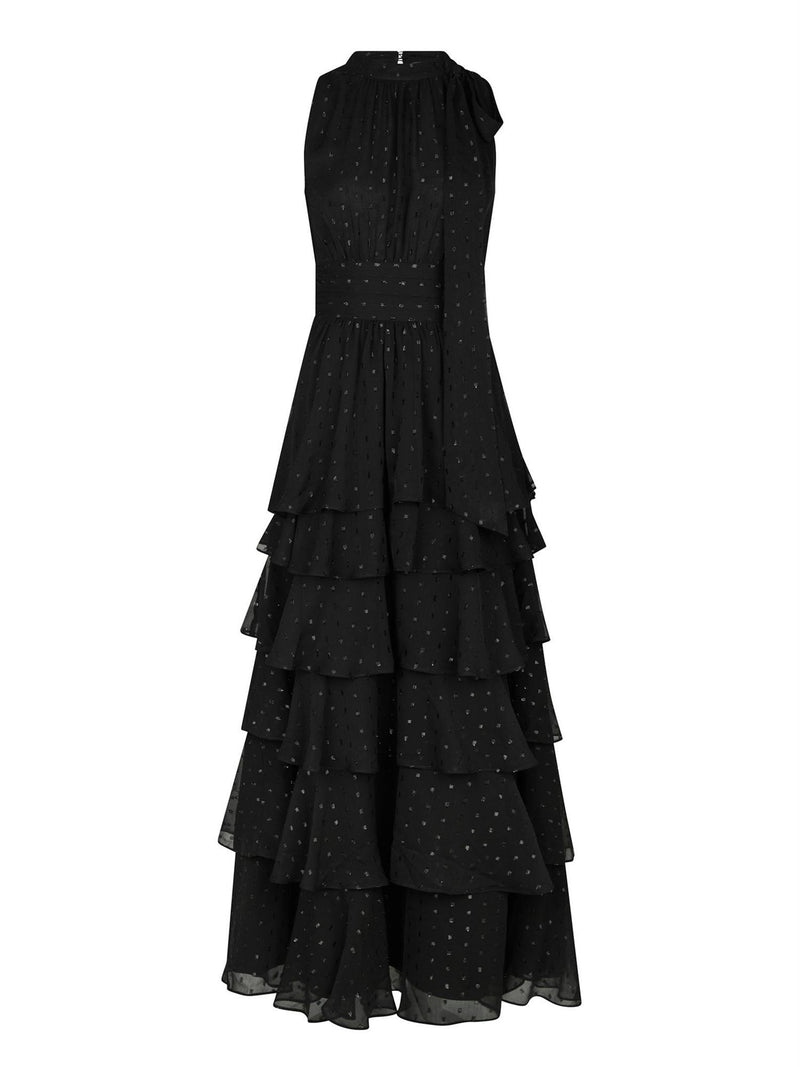 Marli Glitz Dress, Black