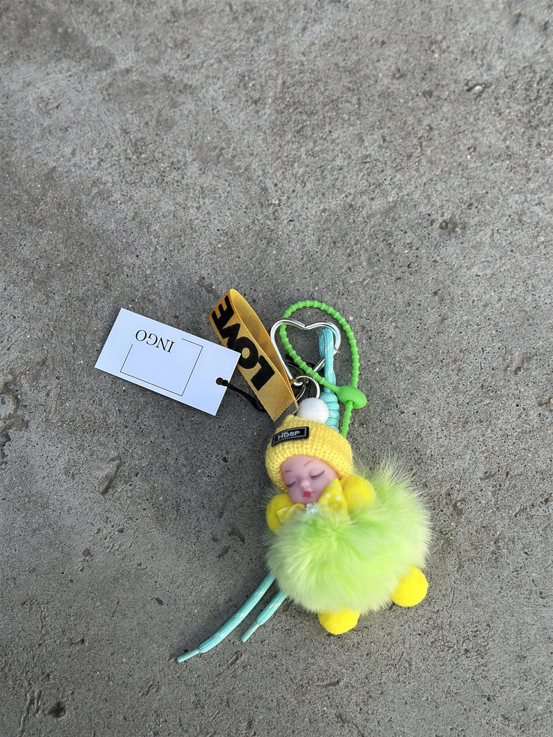 Bag Charm, Green Babyface