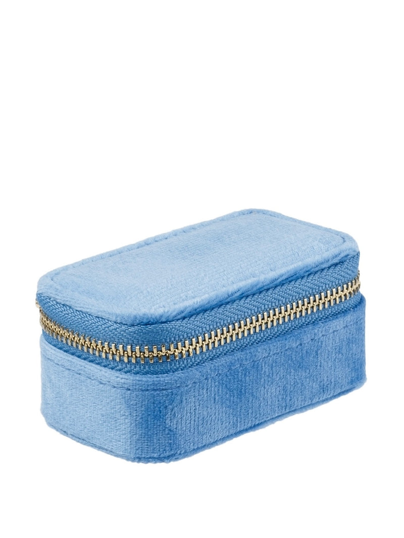 Velvet Jewellery Box Micro, Ibiza Blue