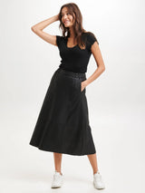 A-Shape Skirt, Black