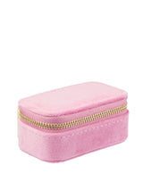 Velvet Jewellery Box Micro, Bubblegum Pink