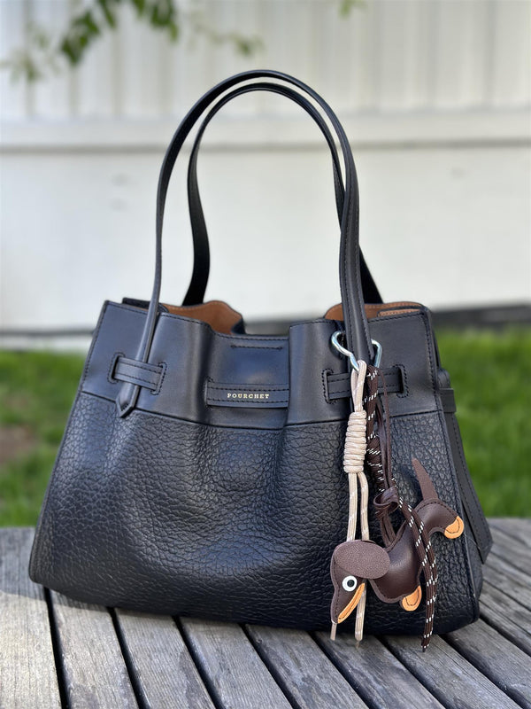 Bag Charm, Brown Plane Dachs