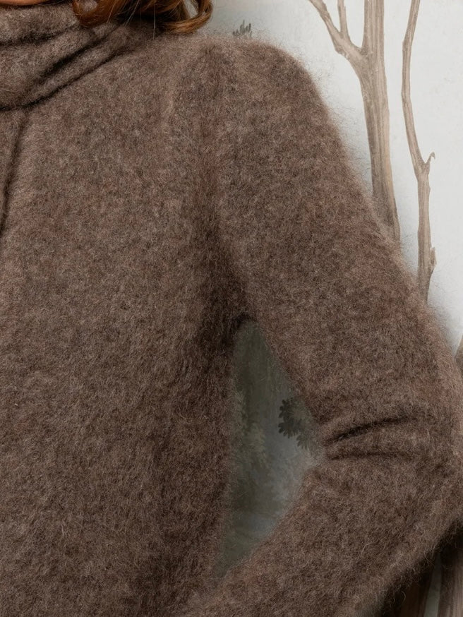 Ulla Mohair Cardigan, Taupe
