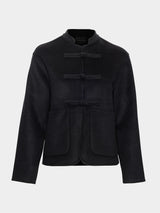 Phoebe wool jacket, Black