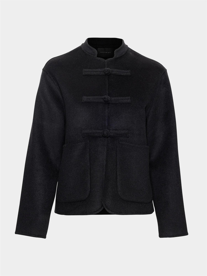 Phoebe wool jacket, Black
