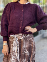 Sara Cardigan, Plum