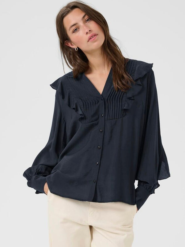 Stefani PW Blouse,Dark Navy