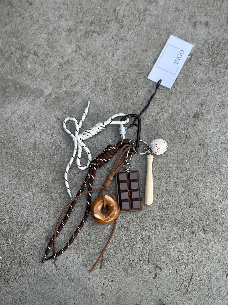 Bag Charm, Baseball Bagel