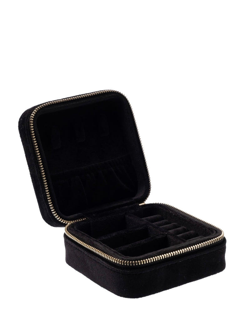 Velvet Jewellery Box Mini, Black