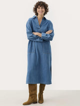 Lolla PW Dress, Medium Blue Denim