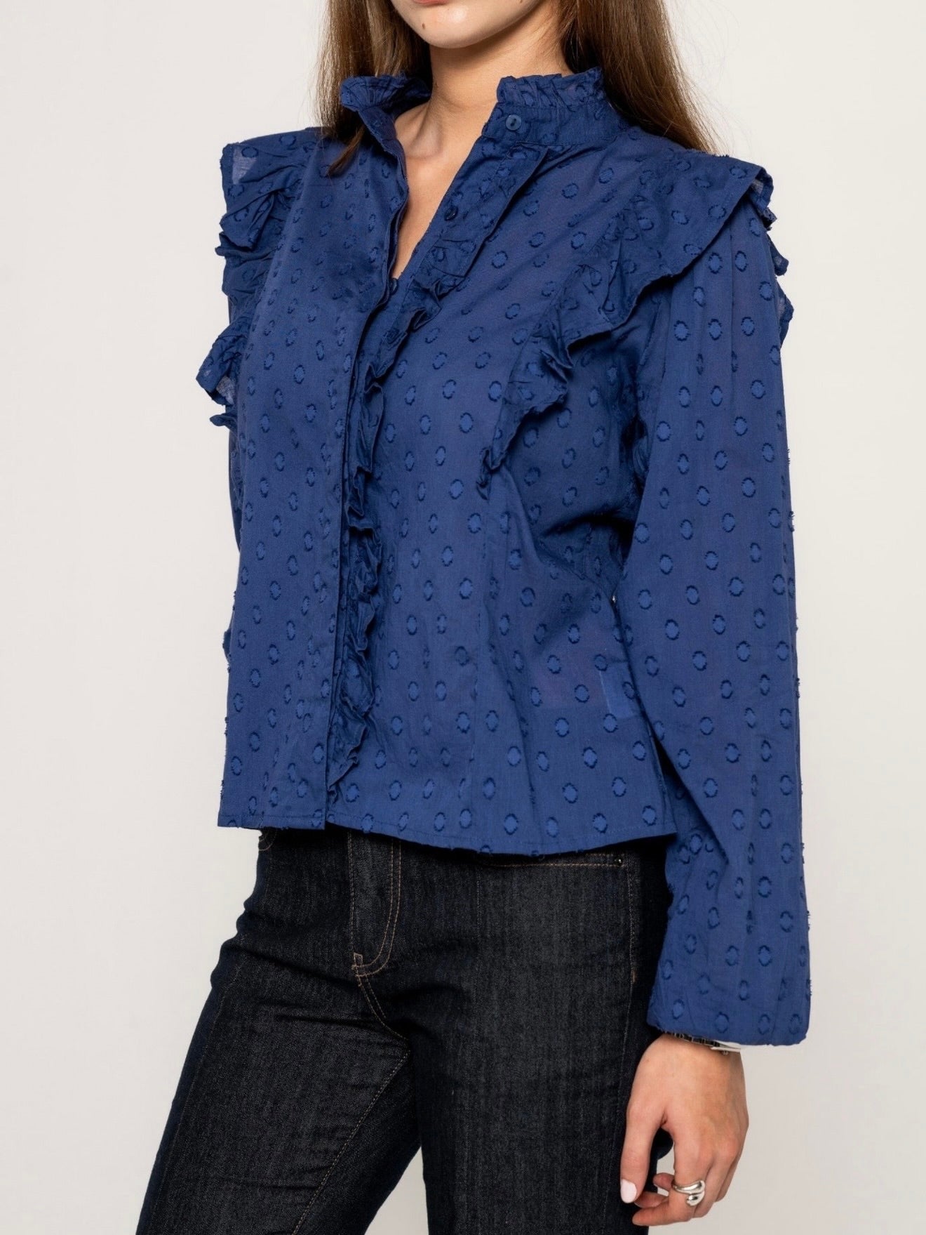 Maya Blouse, Day Blue