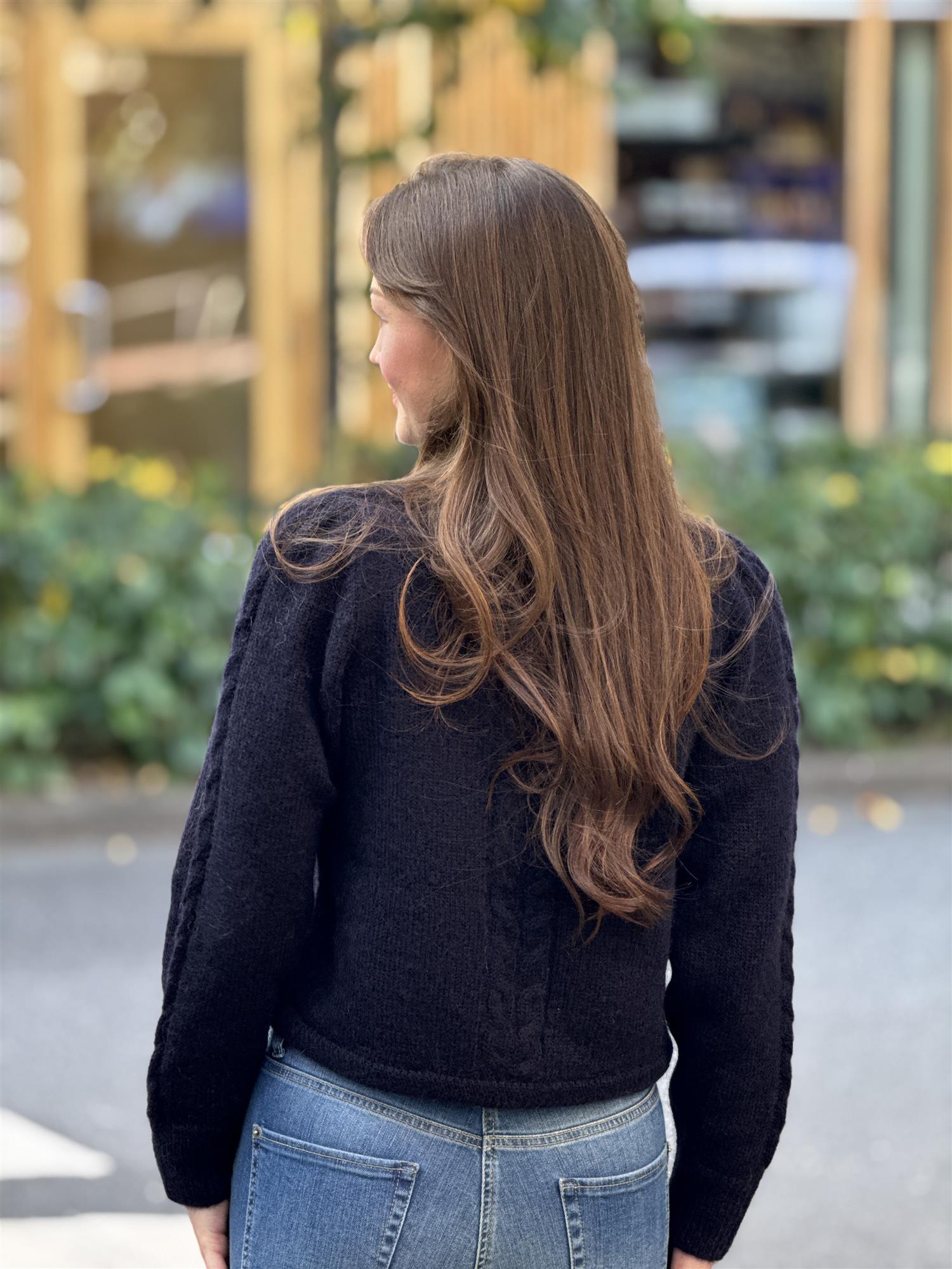 Edge Cardigan, Midnight Blue