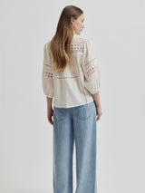 Brunie Blouse, Ecru