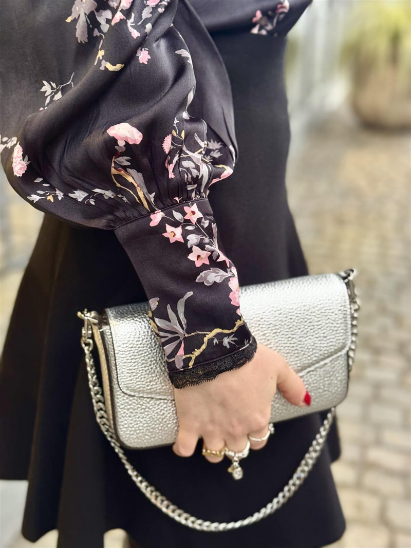 Satin Blouse, Midnight Garden