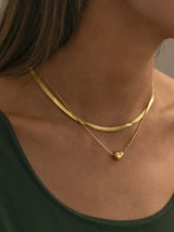 IVY Snake Chain Necklace Stainless Steel - Gold