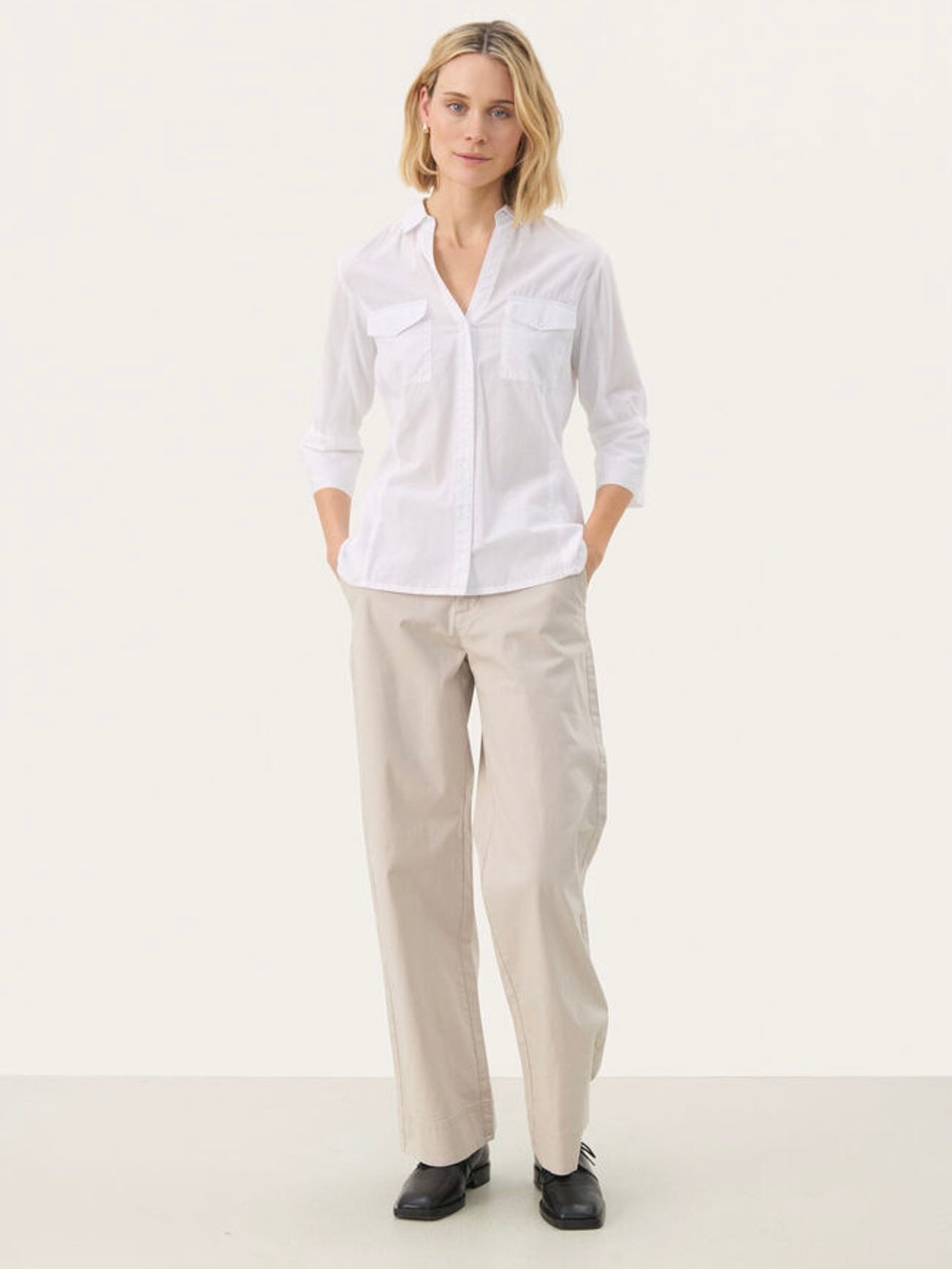 Cortnia PW Shirt, Bright White
